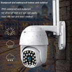 Outdoor WiFi Überwachungskamera Full HD 1080P – PTZ IP Kamera mit Farbnachtsicht, Bewegungserkennung & 2-Wege-Audio