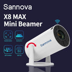Mini Beamer / Smart Projektor – 4K-Unterstützung | 5G WiFi | Android 11 | 200 ANSI | 180° Drehbar
