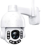 NETVUE WiFi Überwachungskamera Außen – 2K 3MP PTZ 360° Dome-Kamera mit Farbnachtsicht, Personenerkennung & 2-Wege-Audio (B-Ware)