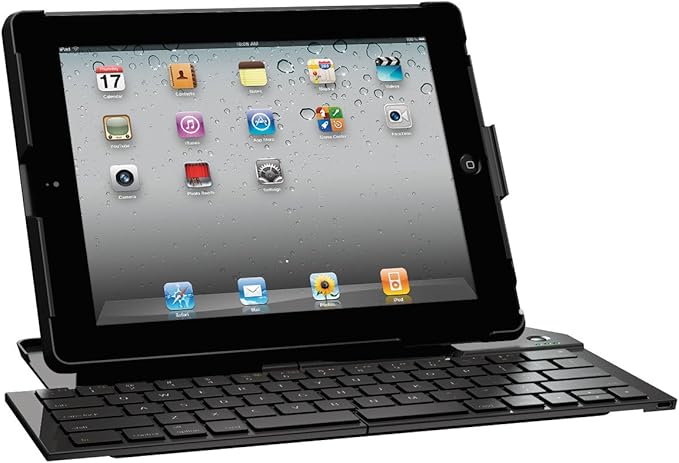 Logitech Fold-Up Keyboard Tastatur für iPad2 (deutsches Tastaturlayout, QWERTZ)