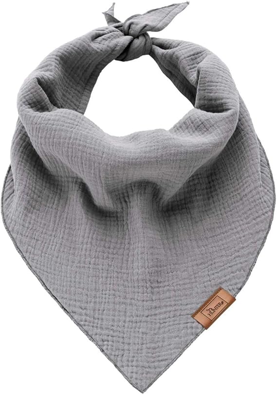 HUNTER Dreieckstuch Nola - Halstuch für den Hund - 2er Set  Grün + Grau - Größe L