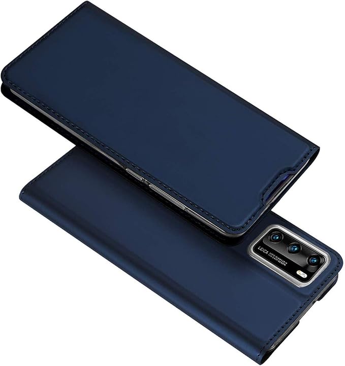 Handyhülle für Huawei P40 Pro, Premium Handy Flip Cover für Huawei P40 Pro Hülle Book Case PU Leder Tasche, Blau