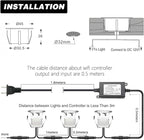 WIFI RGB LED Terrassen-Einbaustrahler – 10er Set | Smarte Akzente für Innen & Außen