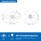 Comely LED Deckenlampe 30W 3400LM – Modernes Flower-Design für stilvolle Wohnräume
