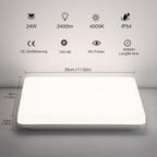 LEOEU LEO206BM LED Deckenleuchte mit Radar-Bewegungsmelder & Fernbedienung – 24W, 4000K Neutralweiß