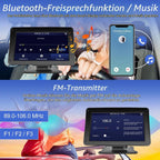 Hodozzy 7" Wireless CarPlay &amp; Android Auto Display – Touchscreen Autoradio
