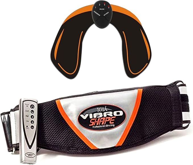 Vibro Shape – Massage Gürtel mit Wärmeleistung, Massage und Vibrationseffekt, Anwendungsbereiche: Hip, Rücken und Bauch wie an Buttocks, Legs oder Arms