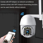 Outdoor WiFi Überwachungskamera Full HD 1080P – PTZ IP Kamera mit Farbnachtsicht, Bewegungserkennung & 2-Wege-Audio