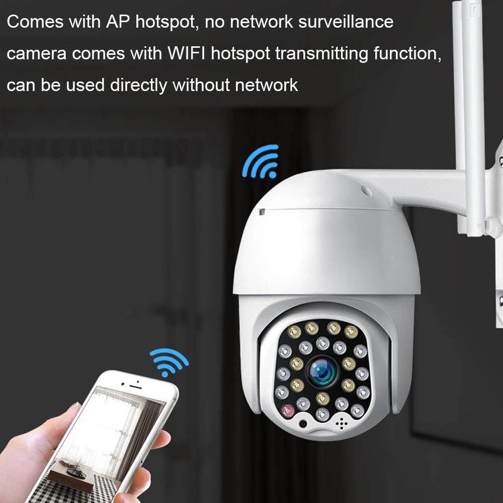 Outdoor WiFi Überwachungskamera Full HD 1080P – PTZ IP Kamera mit Farbnachtsicht, Bewegungserkennung & 2-Wege-Audio
