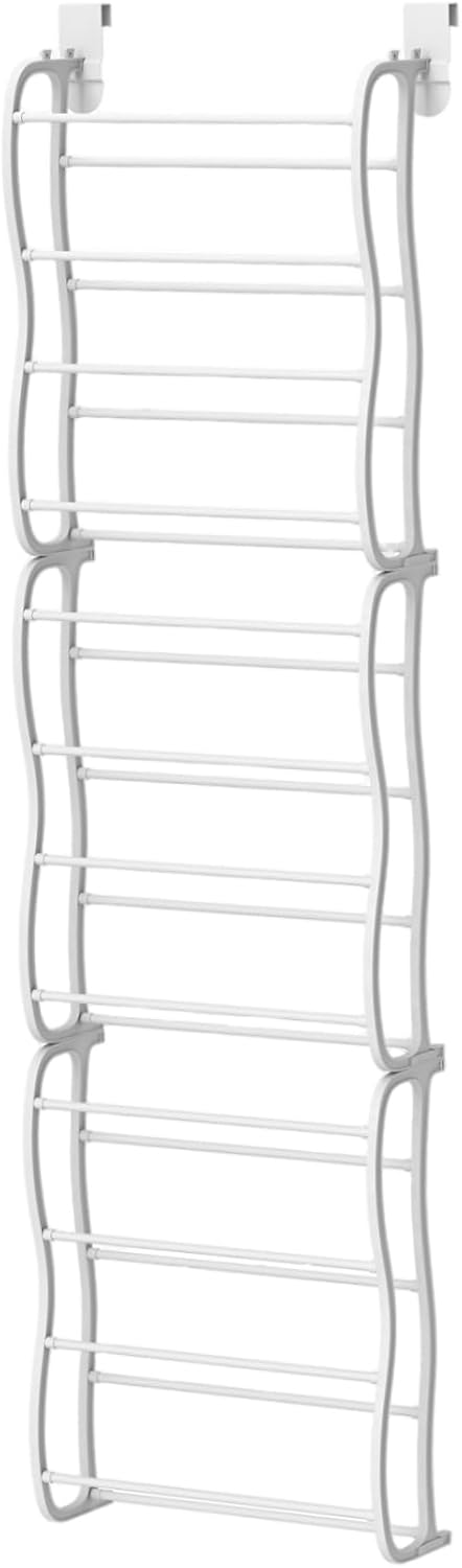 12-Ebenen Schuhregal aus Metall – Platzsparender Tür- & Wandorganizer für bis zu 36 Paar Schuhe