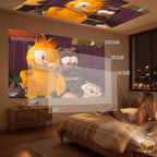 YOTON Y3 Mini Beamer 720P HD | 1080P Support | 15.000 Lumen | 180° Drehung | Auto Keystone | 50 % Zoom | HDMI USB TF | Für iPhone Android PS5 TV Stick | Tragbarer Projektor