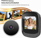 Digitaler Türspion mit 2,4" TFT-LCD – HD-Kamera | Elektronischer Türviewer mit Aufnahmefunktion & 90° Weitwinkel