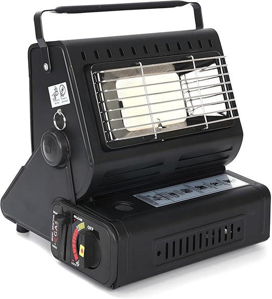 Kitchen Pro+ **Keramik Gasheizung Gasstrahler Heizung Outdoor Zelten Wohnwagen Camping Keramik Brenner 1.3 kW (Schwarz)