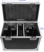 Flightcase mit Rollen 2-in-1 für 2 × 19x15W Moving Head Wash LED – Schwarz