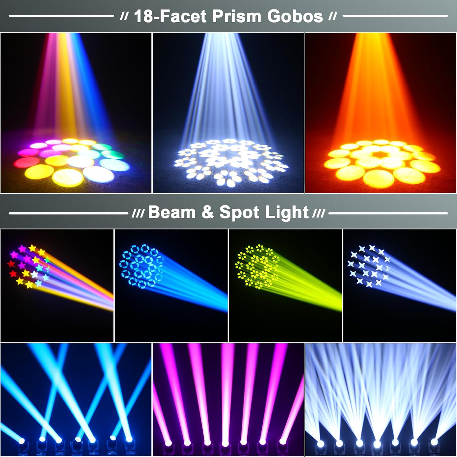 150W Mini Moving Head LED Spot Beam DMX512 – Profi Bühnenlicht mit Prisma | 11/13 Kanäle