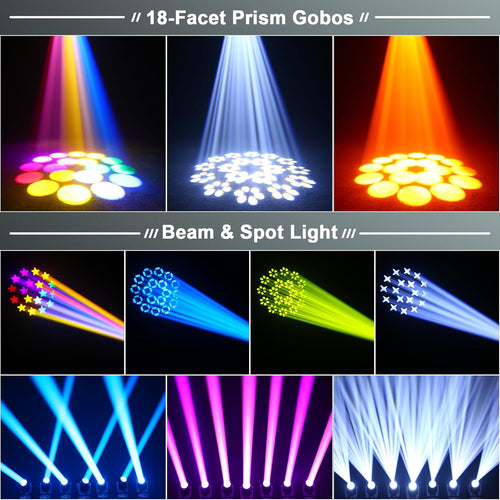 150W Mini Moving Head LED Spot Beam DMX512 – Profi Bühnenlicht mit Prisma | 11/13 Kanäle