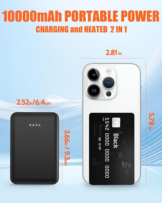 Beheizbare Strickweste für Damen & Herren – Größe XXL incl. 10000mAh Powerbank