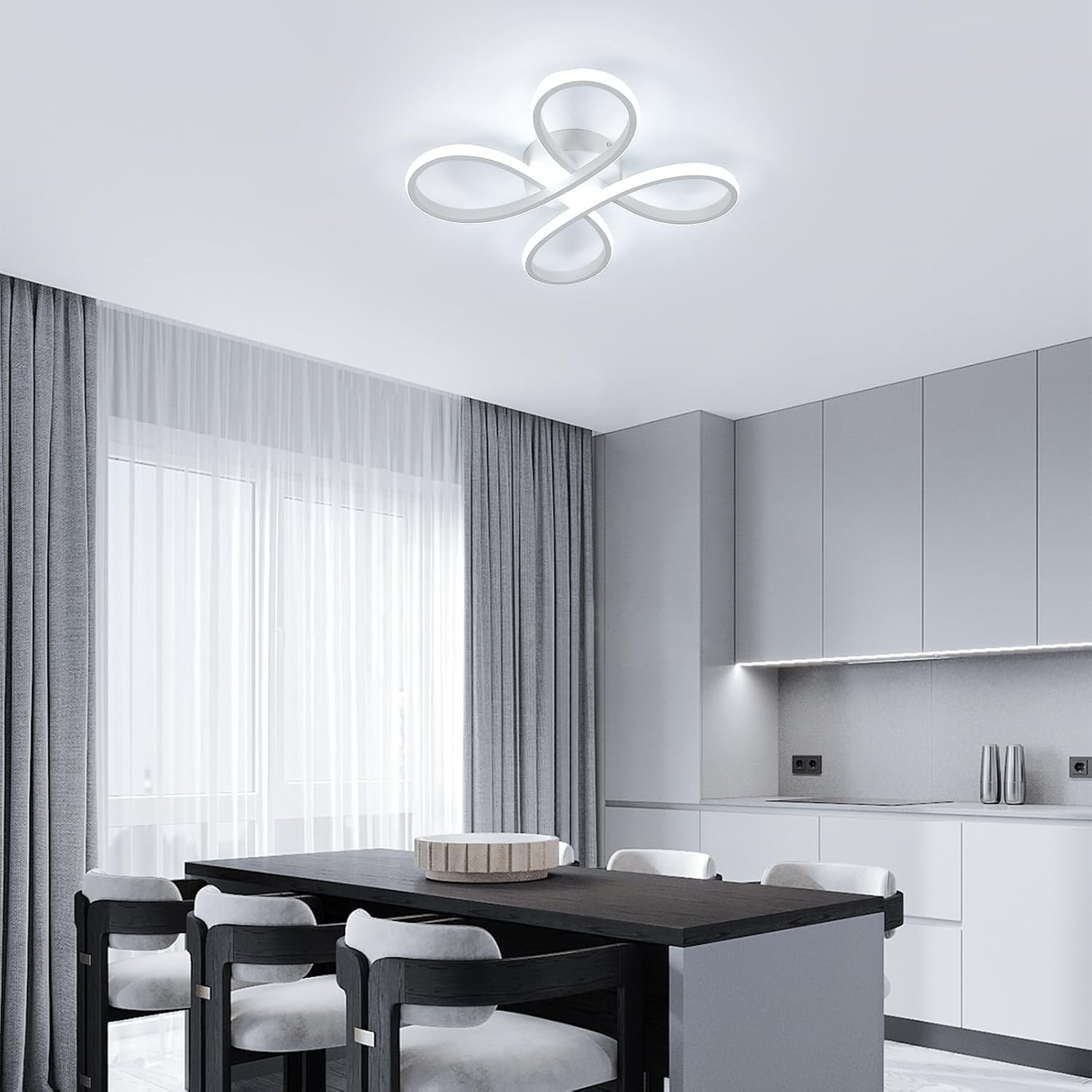 Comely LED Deckenlampe 30W 3400LM – Modernes Flower-Design für stilvolle Wohnräume