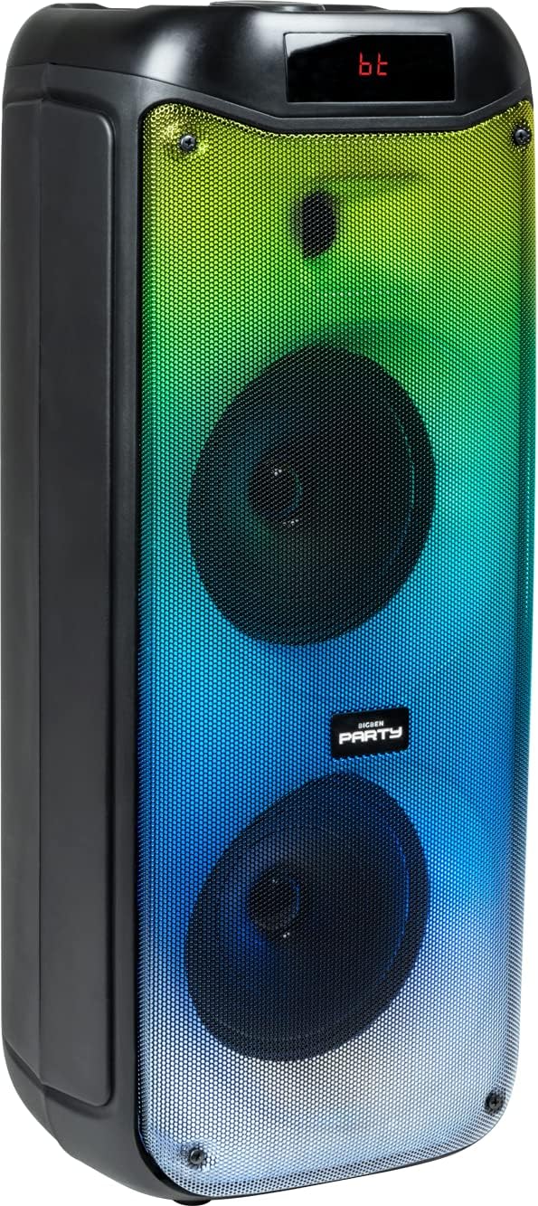 BIGBEN PARTY Speaker XL – 600 W Bluetooth-Lautsprecher | LED | Karaoke | 2 Mikrofone | Tragbar