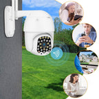 Outdoor WiFi Überwachungskamera Full HD 1080P – PTZ IP Kamera mit Farbnachtsicht, Bewegungserkennung & 2-Wege-Audio