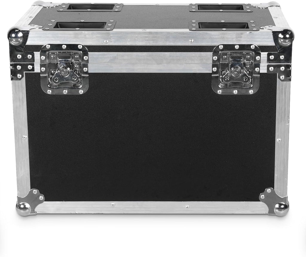 Flightcase mit Rollen 2-in-1 für 2 × 19x15W Moving Head Wash LED – Schwarz