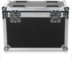 Flightcase mit Rollen 2-in-1 für 2 × 19x15W Moving Head Wash LED – Schwarz