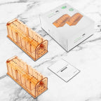 TAKRINK Mausefalle -  Lebend - 2er Set Lebendfalle - Hochsensibel Einfach zu bedienen -  Kindersicher und  wiederverwendbar