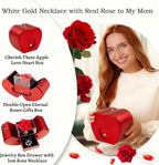 Geschenkset „Mama“ – Ewige Rose & Herzkette  Ein Geschenk von Herzen, das deine Liebe für Mama zum Ausdruck bringt. ❤️