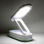 Dimmbare LED Schreibtischlampe USB & Akku betrieben I Faltbare Tischlampe 2 Modi Kalt- und Warm-Weiß