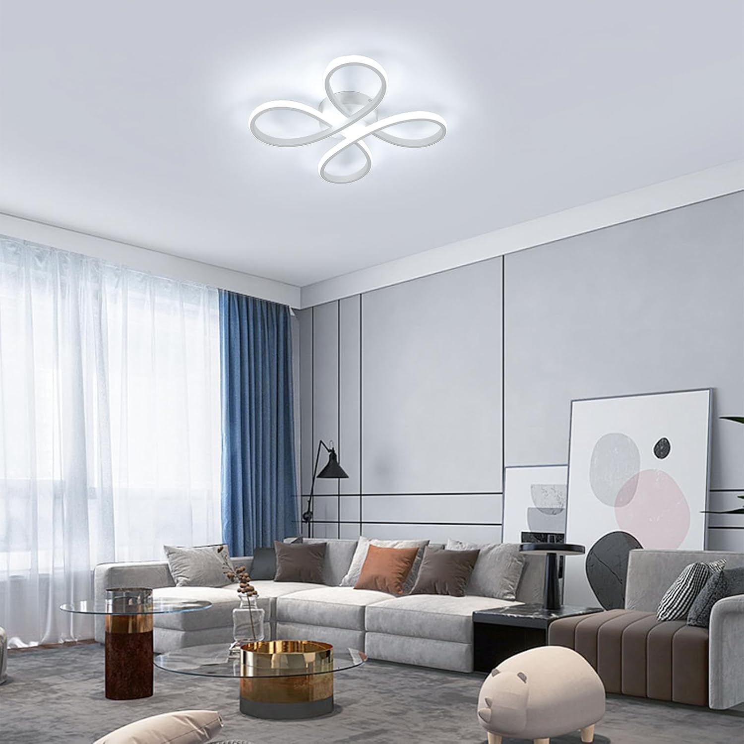 Comely LED Deckenlampe 30W 3400LM – Modernes Flower-Design für stilvolle Wohnräume