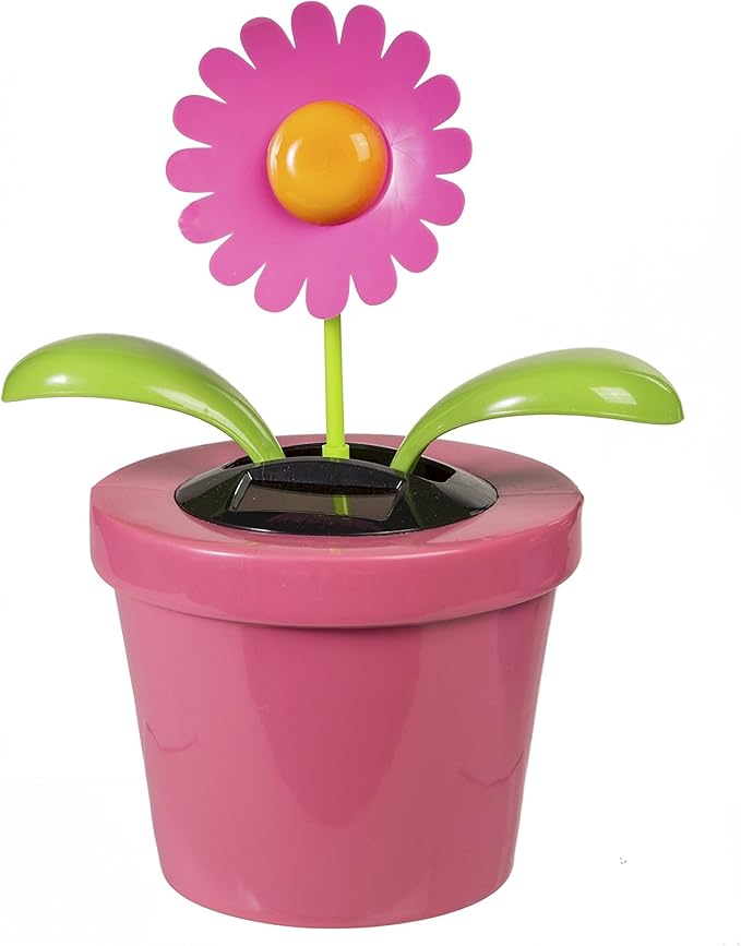 Out of the Blue "bewegliche Solarblume XXL" – Strahlender Blickfang - tolle Dekoration - 23x23x28cm - Verschiedene Farben -