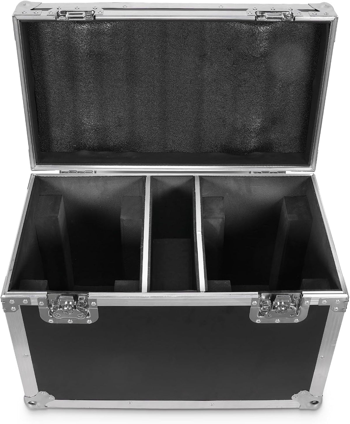 Flightcase mit Rollen 2-in-1 für 2 × 19x15W Moving Head Wash LED – Schwarz