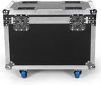 Flightcase mit Rollen 2-in-1 für 2 × 19x15W Moving Head Wash LED – Schwarz