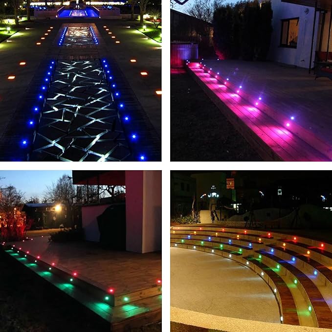 WIFI RGB LED Terrassen-Einbaustrahler – 10er Set | Smarte Akzente für Innen & Außen