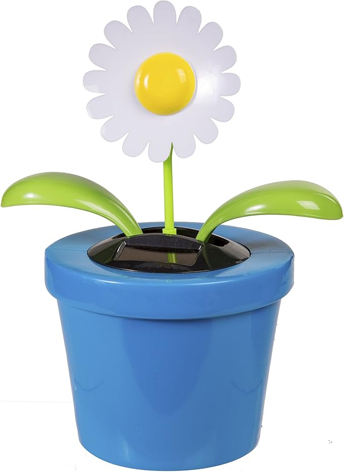 Out of the Blue "bewegliche Solarblume XXL" – Strahlender Blickfang - tolle Dekoration - 23x23x28cm - Verschiedene Farben -