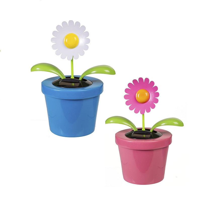 Out of the Blue "bewegliche Solarblume XXL" – Strahlender Blickfang - tolle Dekoration - 23x23x28cm - Verschiedene Farben -