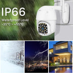 Outdoor WiFi Überwachungskamera Full HD 1080P – PTZ IP Kamera mit Farbnachtsicht, Bewegungserkennung & 2-Wege-Audio