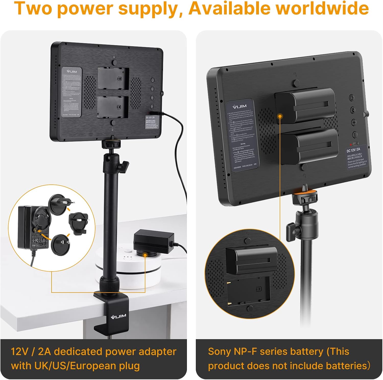 VIJIM K22 Key Light LED Videoleuchte mit Fernbedienung – Professionelles Studio-Licht für Streaming, Video & Fotografie