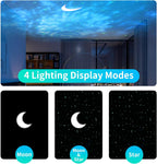 Sternenhimmel Projektor mit Wolkeneffekt – Smart Bluetooth LED Nachtlicht für Magische Lichtmomente