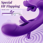 Stoßvibrator-Sexspielzeug, 3-in-1 Mund-, Zungen- und Schlagvibrator, G-Punkt-Vibrator mit 7 Schlag-, 7 Vibrations- und 5 Zungen- und Saugfunktionen