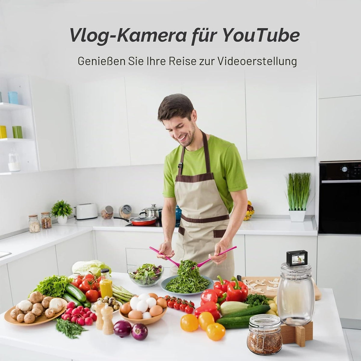 Surfola SF230 4K Action Cam – 20 MP,  WiFi & bis 40 m wasserdicht