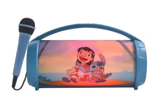 Lexibook Bluetooth Lautsprecher Disney Lilo & Stitch mit Mikrofon blau (B-Ware Gerät Neu / Kartonage kann leicht beschädigt sein)