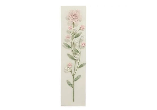 ABELLA Arte Wanddekoration Blumenmotiv Holz & Metall (QVC)