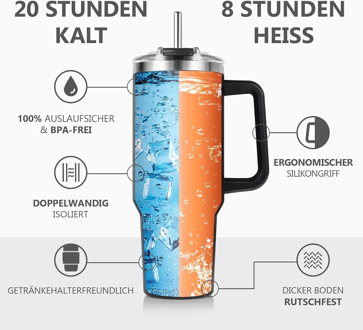 Thermobecher 1,2 L für den Ehemann – Das besondere Geschenk zum Vatertag, Hochzeitstag oder Geburtstag