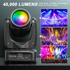 150W Mini Moving Head LED Spot Beam DMX512 – Profi Bühnenlicht mit Prisma | 11/13 Kanäle