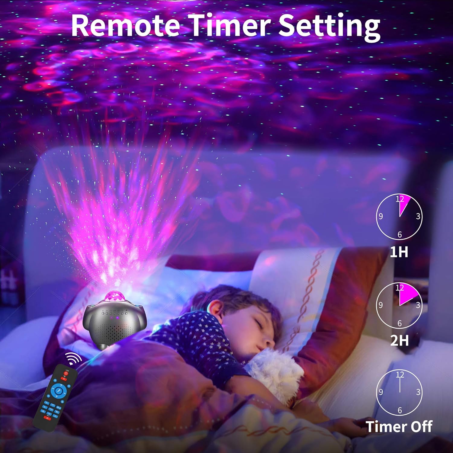 Sternenhimmel Projektor mit Wolkeneffekt – Smart Bluetooth LED Nachtlicht für Magische Lichtmomente