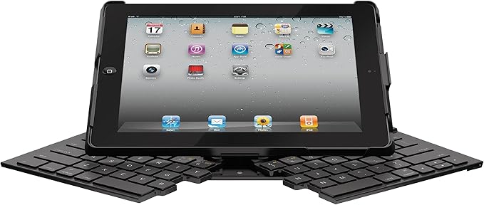 Logitech Fold-Up Keyboard Tastatur für iPad2 (deutsches Tastaturlayout, QWERTZ)