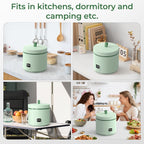 TOKIT Rice Cooker 1.5L Pro * Reiskocher * Multifunktionen mit Display und Touch Tasten * Für 1-3 Personen * Keramisch beschichteter Antihaft-Innenreistopf