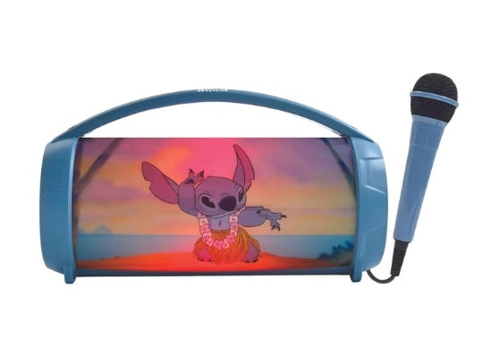 Lexibook Bluetooth Lautsprecher Disney Lilo & Stitch mit Mikrofon blau (B-Ware Gerät Neu / Kartonage kann leicht beschädigt sein)