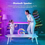 Intelligente 4-in-1 LED-Nachttischlampe mit Bluetooth-Lautsprecher & kabelloser Ladestation